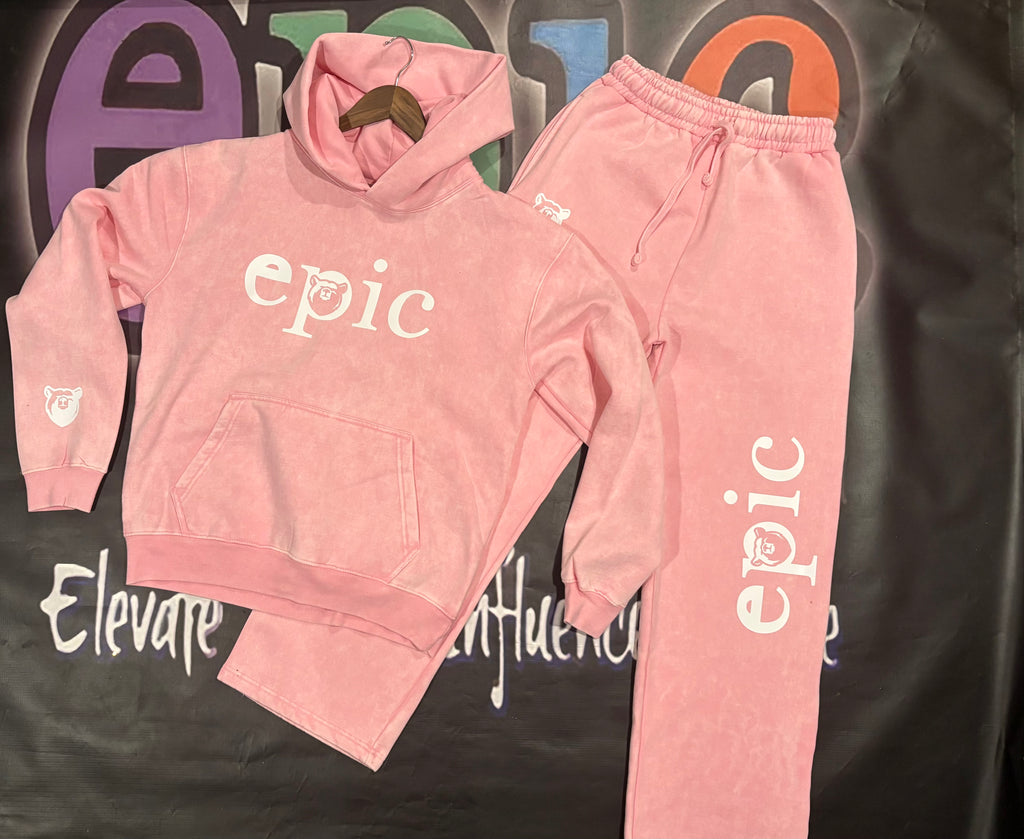 Powder Pink Epic Joggers set