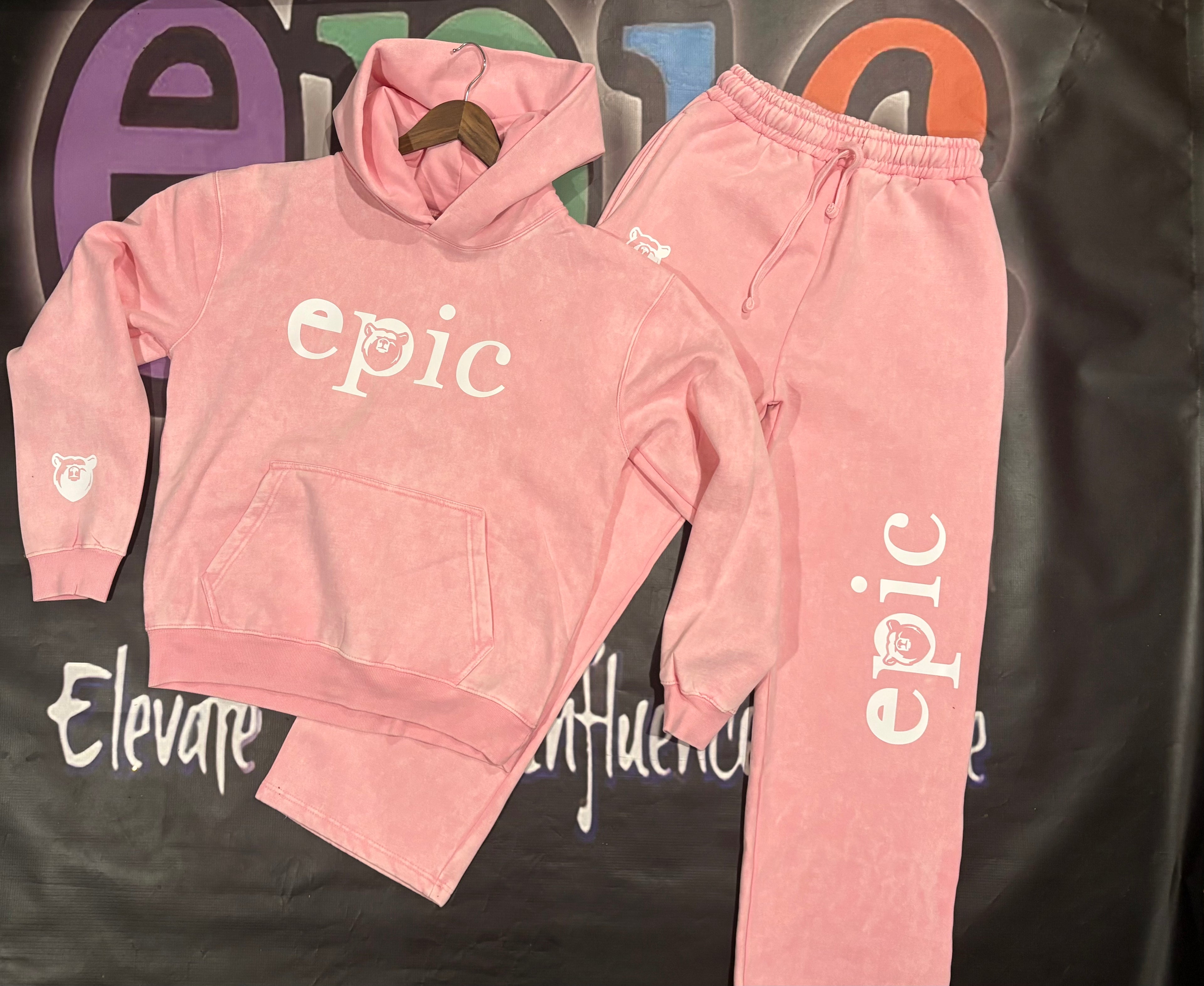 Powder Pink Epic Joggers set