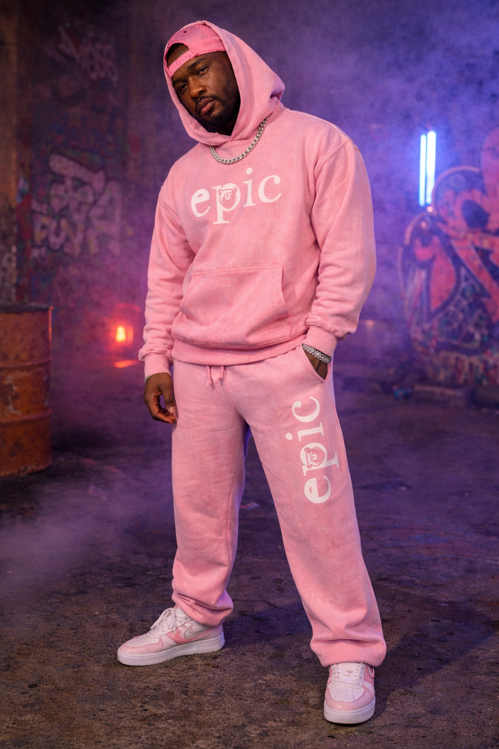 Powder Pink Epic Joggers set